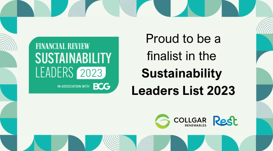 Finalist in this year’s AFR Sustainability Leaders List